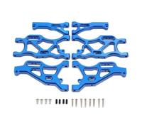 MKIUYVD RC Car Accessories For Arrma 1/7 For Infraction For Limitless 6s 1/8 For Typhon Metal Front Rear Suspension Arm Set Mount Accessories rc Car Upgrade Parts(Blue)