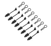 MKIUYVD RC Car Accessories For Arrma 1/7 For Mojave For Limitless 1/8 For Typhon For Kraton rc Car 8Pcs Rubber Body Clip Retainer Shell Fixed Buckle Lock AR390178