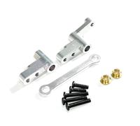 MKIUYVD RC Car Accessories For Mjx For HYPER For GO 1/14 14301 14302 Remote Control Car Accessories Parts Upgrade Metal Steering Group Transmission Components(Silver)