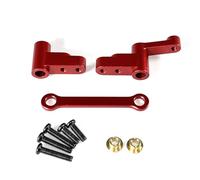 MKIUYVD RC Car Accessories For Mjx For HYPER For GO 1/14 14301 14302 Remote Control Car Accessories Parts Upgrade Metal Steering Group Transmission Components(Red)