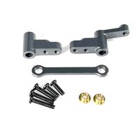 MKIUYVD RC Car Accessories For Mjx For HYPER For GO 1/14 14301 14302 Remote Control Car Accessories Parts Upgrade Metal Steering Group Transmission Components(Grey)