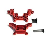 MKIUYVD RC Car Accessories For MJX For Hyper For Go 16207 16208 16209 16210 H16 16170 16180 Remote Control Car Metal Front And Rear Shock Mounts Accessories rc Parts(Red)