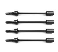 MKIUYVD RC Car Accessories For Traxxas For E-Revo 2.0 For VXL 86086-4 1/10 rc Car 2/4pcs Steel Driveshaft CVD Drive Shaft And Cup Upgrade Parts Accessories(Black,4pcs)