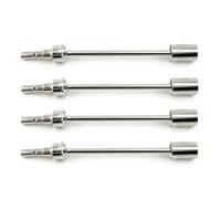 MKIUYVD RC Car Accessories For Traxxas For E-Revo 2.0 For VXL 86086-4 1/10 rc Car 2/4pcs Steel Driveshaft CVD Drive Shaft And Cup Upgrade Parts Accessories(Silver,4pcs)