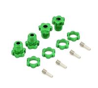 MKIUYVD RC Car Accessories For Traxxas For E-Revo For E-Maxx For Summit For For Revo 3. 5353X 1/10 17mm Hex Nuts Splined Wheel Hubs RC Upgrade Car Parts(Green)
