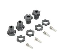 MKIUYVD RC Car Accessories For Traxxas For E-Revo For E-Maxx For Summit For For Revo 3. 5353X 1/10 17mm Hex Nuts Splined Wheel Hubs RC Upgrade Car Parts(Gray)