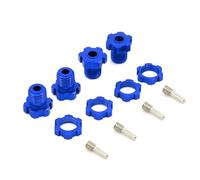 MKIUYVD RC Car Accessories For Traxxas For E-Revo For E-Maxx For Summit For For Revo 3. 5353X 1/10 17mm Hex Nuts Splined Wheel Hubs RC Upgrade Car Parts(Blue)