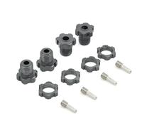 MKIUYVD RC Car Accessories For Traxxas For E-Revo For E-Maxx For T-Maxx For Revo 3. For Summit XO-1 1/10 17Mm Splined Wheel Hex Hub Adapter 5353 Upgrade rc Car Parts(Gray)