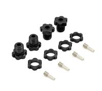 MKIUYVD RC Car Accessories For Traxxas For E-Revo For E-Maxx For T-Maxx For Revo 3. For Summit XO-1 1/10 17Mm Splined Wheel Hex Hub Adapter 5353 Upgrade rc Car Parts(Black)