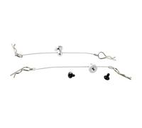 MKIUYVD RC Car Accessories For Traxxas For Hsp For Arrma For Axial Ecx 1/10 rc Car Spare 2Pcs Anti-Lost Body Shell Wire Clip Pin With Screw Retainer Upgrade Parts(Silver)