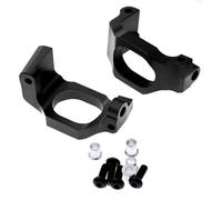 MKIUYVD RC Car Accessories For Traxxas For Maxx For Widemaxx 1/10 Metal Steering Blocks Caster C-Hubs Stub Axle Carriers 8937 8932 8952 rc Car Upgrade Parts(Black,Caster Blocks)