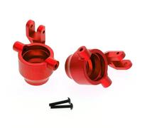 MKIUYVD RC Car Accessories For Traxxas For Maxx For Widemaxx 1/10 Metal Steering Blocks Caster C-Hubs Stub Axle Carriers 8937 8932 8952 rc Car Upgrade Parts(Red,Steering Blocks)