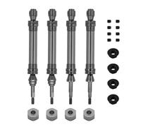 MKIUYVD RC Car Accessories For Traxxas For Slash For Hoss For Stampede For VXL 4X4 1/10 Replacement Front And Rear Drive Shaft Driveshaft CVD rc Car Upgrade Parts(Gray)