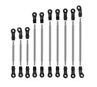 MKIUYVD RC Car Accessories For Traxxas For TRX4 1/10 For G500 rc Car 10Pcs Stainless Steel Suspension Links Link Rod Linkage 312Mm Wheelbase Set