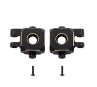 MKIUYVD RC Car Accessories For Traxxas For TRX4M For Defender For 1/18 Axle Diff Cover Brass color Steering Link Caster Blocks Upgrades RC Crawler Car Parts(Steering Knuckle)