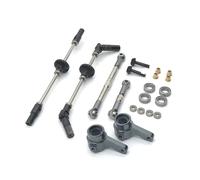 MKIUYVD RC Car Accessories For WPL C34 C44 C14 C24 B14 B24 B16 B36 D12 Metal Front Middle Rear Axle Steel Gear Drive Shaft rc Car Upgrades Parts Modification Accessories(4x4)