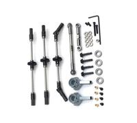 MKIUYVD RC Car Accessories For WPL C34 C44 C14 C24 B14 B24 B16 B36 D12 Metal Front Middle Rear Axle Steel Gear Drive Shaft rc Car Upgrades Parts Modification Accessories(6x6)