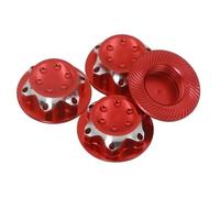 MKIUYVD RC Car Accessories For X-maxx For Summit For E-revo For Arrma 1:8 Wheel Hub Cover Antidust 17mm Hex Nut Rc Model Car Anti-skid rc Parts(Red)