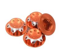 MKIUYVD RC Car Accessories For X-maxx For Summit For E-revo For Arrma 1:8 Wheel Hub Cover Antidust 17mm Hex Nut Rc Model Car Anti-skid rc Parts(Orange)