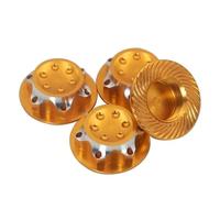 MKIUYVD RC Car Accessories For X-maxx For Summit For E-revo For Arrma 1:8 Wheel Hub Cover Antidust 17mm Hex Nut Rc Model Car Anti-skid rc Parts(Yellow)