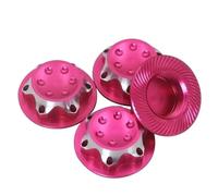 MKIUYVD RC Car Accessories For X-maxx For Summit For E-revo For Arrma 1:8 Wheel Hub Cover Antidust 17mm Hex Nut Rc Model Car Anti-skid rc Parts(Pink)