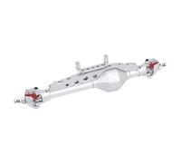 MKIUYVD RC Car Front Rear Axle For Axial For Wraith AX10 RR10 SMT10 For Capra 1.9 For UTB For Chassis Aluminum Alloy Front Rear Straight Axle 1/10 RC Crawler(Silver,Front)