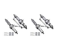 MKIUYVD RC Car Front Rear Axle For WPL C14 C24 C34 C44 B14 B24 1/16 RC Truck Car Upgrade Parts Accessories 2X Metal Front Rear Bridge Axle Gearbox