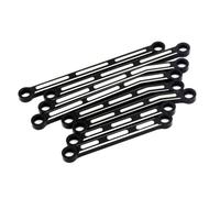 MKIUYVD RC Car Linkage For Traxxas For TRX4M For Bronco For Defender 1/18 RC Crawler Car Parts Aluminum Alloy Linkage Tie Link Rod Kit(Black)