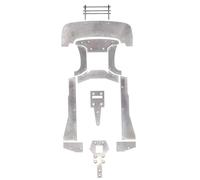 MKIUYVD RC Car Parts For ARRMA For Felony For Infraction For Limitless 1/7 rc Car Parts Metal For Chassis Armor Protection Skid Plate Front Bumper(1 Set)