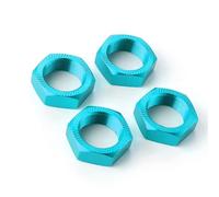 MKIUYVD RC Car Parts For ARRMA For KRATON For OUTCAST 8S 1/5 RC Crawler Car Upgrade Parts Accessories 4PCS 24MM Aluminium Alloy Coupler Nut(Blue)