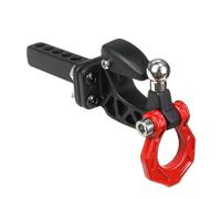 MKIUYVD RC Car Parts For Axial For SCX10 For TRX4 D90 1/8 1/10 RC Crawler Car Upgrade Parts Metal Rear Bumper Tow Trailer Hook Drop Hitch Receiver(Red)