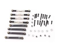 MKIUYVD RC Car Parts For MN D90 D91 D96 D99 D99S MN90 For MN99S 1/12 rc Car Upgrade Parts Metal For Chassis Pull Rods Link Suspension Tie Rod