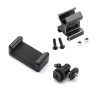 MKIUYVD RC Car Parts For TRAXXAS For TRX4 For TRX6 For E-Revo For Slash For RUSTLER For E-Maxx rc Car Parts Metal Transmitter Phone Mount Holder(Black)