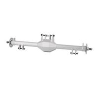 MKIUYVD RC Complete Axle For Losi For Baja For Rey LOS05013 1/10 RC Car Upgrade Parts CNC Rear Axle Housing With Shaft Brake Disc(Silver)