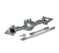 MKIUYVD RC Complete Axle For SCX10 II For Element For Enduro CC01 1/10 RC Car Upgrade Parts Replacement Accessories Aluminum Front Rear Axles(Gray,Front)