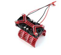 MKIUYVD RC Parts Compatible With Arrma For Traxxas 1/7 1/8 rc cars For Fit 4068 4074 4082 4268 4274 Motors Motor Heatsink Dual 20000rpmCooling Fan 40-42mm(Red)