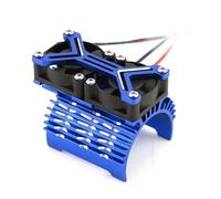 MKIUYVD RC Parts Compatible With Arrma For Traxxas 1/7 1/8 rc cars For Fit 4068 4074 4082 4268 4274 Motors Motor Heatsink Dual 20000rpmCooling Fan 40-42mm(Blue)
