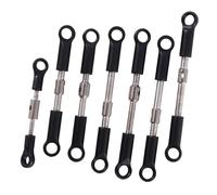 MKIUYVD RC Parts Compatible With Wltoys For 144001 144010 124016 124017 124019 rc cars Spare Parts 7Pcs Front Rear Tie Rod Linkage Servo Link Rod Set