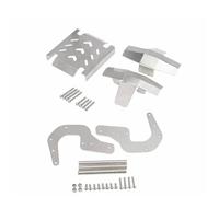 MKIUYVD RC Parts For LOSI For LMT 4WD Solid Axle For Monster RC Truck Car Parts For Chassis Armor Protector Plate + Front Bumper Kit(1set)