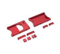 MKIUYVD RC Parts For MN D90 D91 D96 For MN98 99S Metal Upgrade Parts For Remote Control Vehicle Tail Beam Of Steering Gear Cabin(Red)