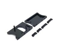 MKIUYVD RC Parts For MN D90 D91 D96 For MN98 99S Metal Upgrade Parts For Remote Control Vehicle Tail Beam Of Steering Gear Cabin(Black)