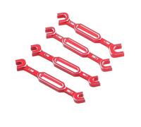 MKIUYVD RC Parts for Traxxas for Axial SCX10 4Pcs Wrench 3-3.2 3.5-3.7 4-5 5.5-6Mm Double End for Universal Spanner Turnbuckle Wrench for rc Cars(Red)
