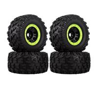 MKIUYVD rc tires for SUMMIT For E-Revo For Arrma For Mojave For Kraton For HPI For Savage 1/7 1/8 1/10 rc Car 166Mm Wheel Tire 17MM Hex(Green,A)