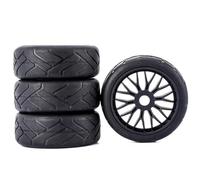 MKIUYVD rc tires For X3GT 4PCS Hot Melt Tires Wheels 17mm Adapter For 1/8 RC Remote Control Off-road Model Car Buggy Flat For Racing Parts(B)