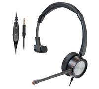 MKJ Cell Phone Headset with Noise Cancelling Microphone Wired Headphone with 3.5MM Jack for Smartphones, 3.5MM Computer Headset for Call Center Office