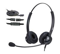 MKJ Cisco Headset RJ9 Office Phone Headset with Microphone Noise Cancelling | Call Center Headphone for Cisco CP-7821 7861 7940G 7942 7945G 7960G 7961 7962G 7965G 7970G 7971G 7975G 8811 8851 9951 etc