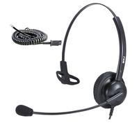 MKJ Cisco Headset with Noise Canceling Microphone for Office Phone RJ9 Jack | Corded Call Center Headphone for Cisco Telephone CP-7821 7841 7942G 7945G 7961G 7962G 7965G 7975G 8841 8865 9971