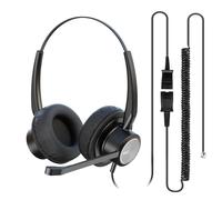 MKJ RJ9 Headset with Microphone Noise Cancelling for Cis co Phone CP-7861