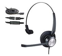 MKJ RJ9 Telephone Headset for Cisco Phones CP-7821 7942G 7962G 7975G 8841 | Noise Cancelling Microphone, Call Center Office Headphone for Cisco 8945 9971, Corded, Clear Sound, Single Ear, Comfort Wear