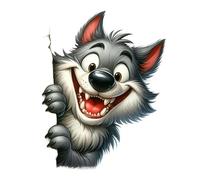 MKJFRLLSA 1pc Funny Animals Peeking Around the Corner Sticker, Home Wall Decal for Wall, Bathroom, Cabinet, Door,Toilet, Car, Laptop